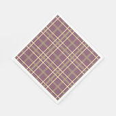 Plum goud glitter plaid herfst Thanksgiving party Servet (Hoek)