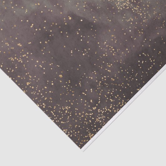 Plum gray galaxy of stars parchment tissuepapier (Detail)