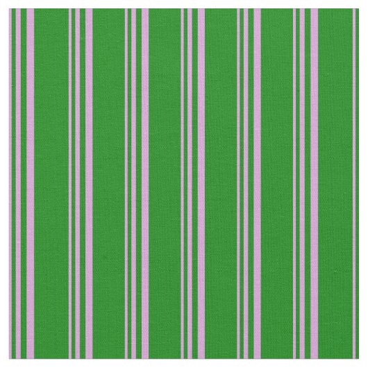 Plum & Green Stripes Pattern Stof (Close Up)