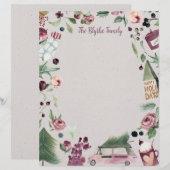 Plum Happy kerstbrief Briefhoofd (Voorkant / Achterkant)