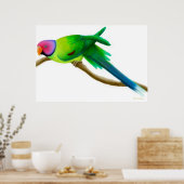Plum Headed Paraket Parrot Print (Keuken)