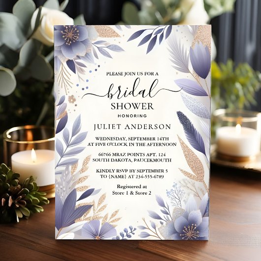 Plum Herfst Zomer Lavendel Sage Vrijgezellenfeest Kaart