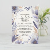 Plum Herfst Zomer Lavendel Sage Vrijgezellenfeest Kaart (Staand voorkant)