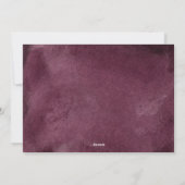 Plum Holly & Berry Wreath Religieuze Foto Feestdagenkaart (Achterkant)