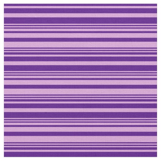 Plum & Indigo Lined Pattern Stof (Close Up)