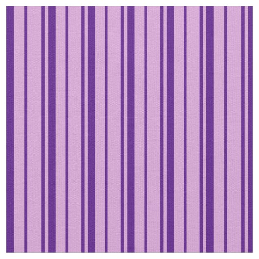 Plum & Indigo Striped Pattern Stof (Close Up)