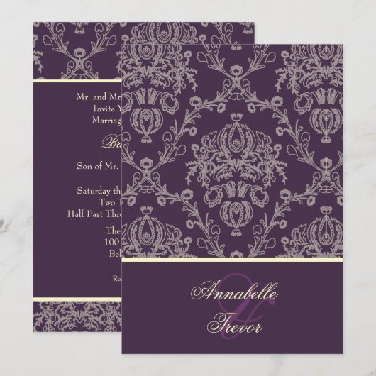 Plum/iory roomijs kaart (Voorkant / Achterkant)