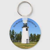 Plum Island Lighthouse, MA Sleutelhanger (Voorkant)