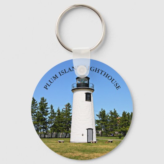 Plum Island Lighthouse, MA Sleutelhanger (Voorkant)