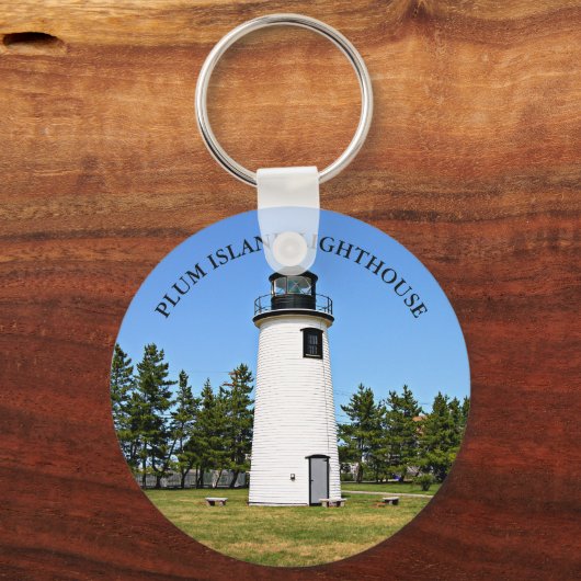 Plum Island Lighthouse, MA Sleutelhanger (Voorkant)