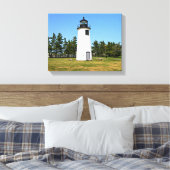 Plum Island Lighthouse, MA Wrapped Canvas (Insitu (Slaapkamer))