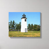 Plum Island Lighthouse, MA Wrapped Canvas (Voorkant)