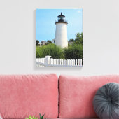 Plum Island Lighthouse, MA Wrapped Canvas (Insitu (Woonkamer))