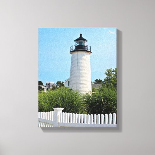 Plum Island Lighthouse, MA Wrapped Canvas (Voorkant)