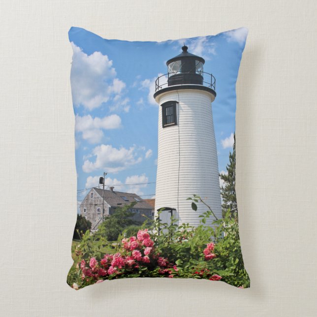 Plum Island Lighthouse Massachusetts Accent Pillow Decoratief Kussen (Voorkant(Verticaal))