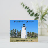 Plum Island Lighthouse, Massachusetts Briefkaart (Staand voorkant)