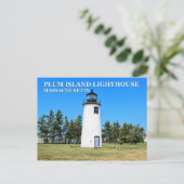 Plum Island Lighthouse, Massachusetts Briefkaart (Staand voorkant)