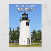 Plum Island Lighthouse, Massachusetts Briefkaart (Voorkant)