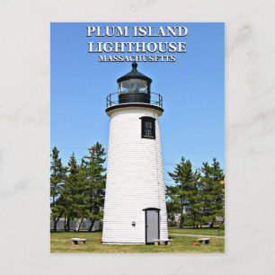 Plum Island Lighthouse, Massachusetts Briefkaart