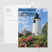 Plum Island Lighthouse, Massachusetts Briefkaart (Voorkant / Achterkant)