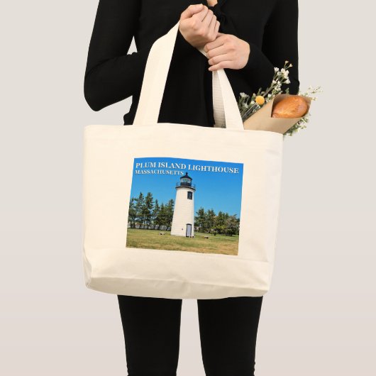 Plum Island Lighthouse, Massachusetts Canvas tas (Voorkant (product))