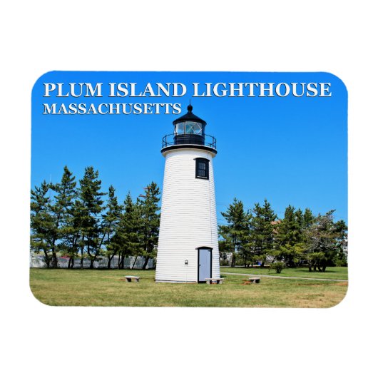 Plum Island Lighthouse, Massachusetts Flex Magnet Magneet (Horizontaal)