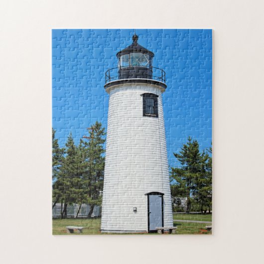 Plum Island Lighthouse Massachusetts Jigzaag Puzzl Legpuzzel (Verticaal)