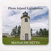 Plum Island Lighthouse, Massachusetts Mousepad Muismat (Voorkant)