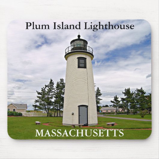 Plum Island Lighthouse, Massachusetts Mousepad Muismat (Voorkant)