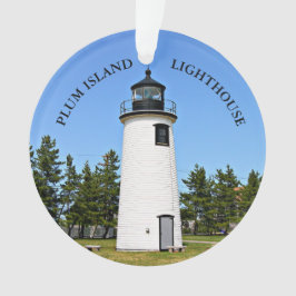 Plum Island Lighthouse, Massachusetts Ornament