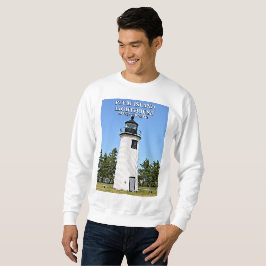 Plum Island Lighthouse, Massachusetts Sweatshirt (Voorkant volledig)