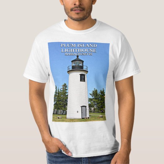 Plum Island Lighthouse, Massachusetts T-Shirt (Voorkant)