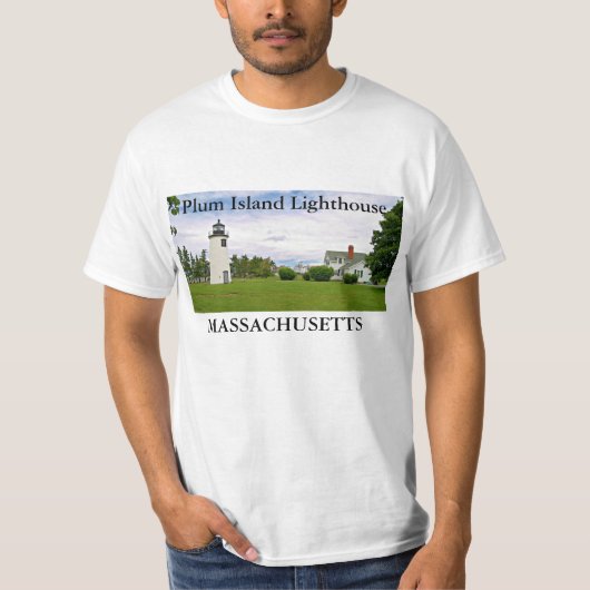 Plum Island Lighthouse, Massachusetts T-Shirt (Voorkant)