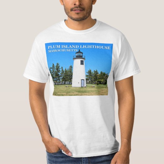 Plum Island Lighthouse, Massachusetts T-Shirt (Voorkant)