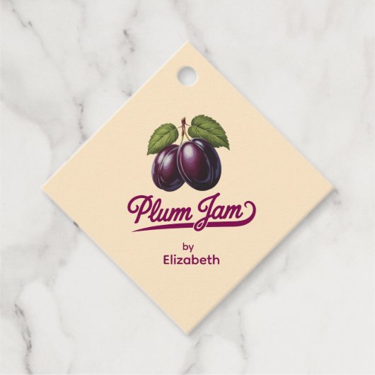 Plum Jam Bedankjes Labels (Voorkant)