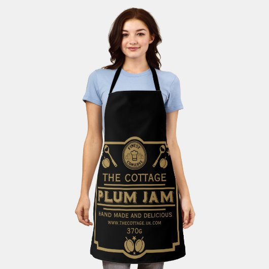 Plum Jam Conserve Maker Schort (Gedragen)
