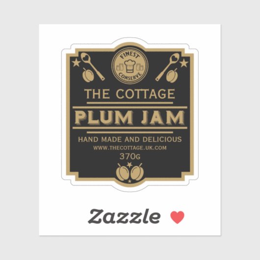 Plum Jam Conserve Maker Sticker (Vel)