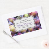 Plum jam conserveren label sticker (Envelop)