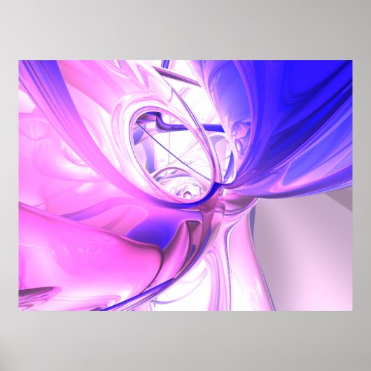Plum Juices Abstract Poster (Voorkant)