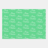 Plum Khaki en Seafoam Green Inpakpapier Vel (Voorkant 2)