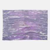 Plum Kitchen | Paarse Zilveren Splatter-penseelstr Theedoek (Horizontaal)