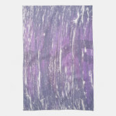Plum Kitchen | Paarse Zilveren Splatter-penseelstr Theedoek (Verticaal)