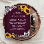 Plum Lace Sunflower Budget Weddenschap