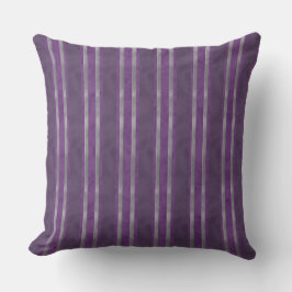 Plum Lavender Steel Stripes Kussen