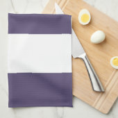 Plum Lavender & White Stripe Kitchen Towel Gift Theedoek (Quarter Fold)