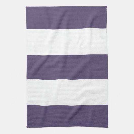 Plum Lavender & White Stripe Kitchen Towel Gift Theedoek (Verticaal)