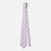 Plum Layered Waterverf verlaat Patroon Stropdas (Voorkant)