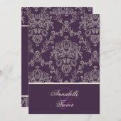 Plum + light roomglas kaart (Voorkant / Achterkant)