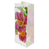  Plum Lily Wijn Cadeautas (Achterkant Gekanteld)