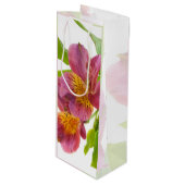  Plum Lily Wijn Cadeautas (Voorkant Gekanteld)